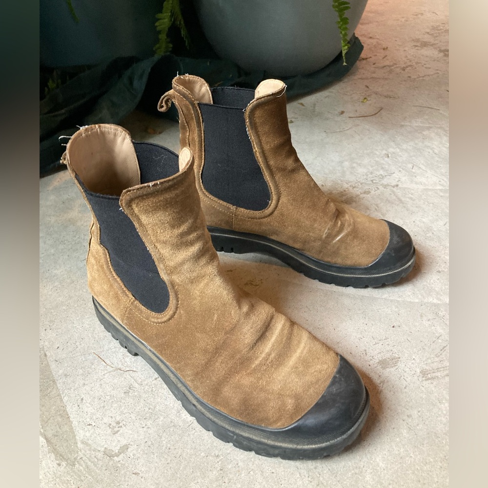 Veronica Beard Osana Suede Chelsea Boots